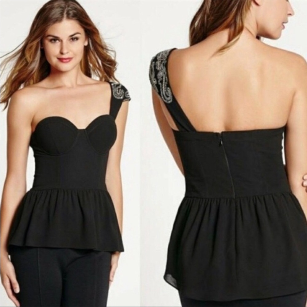 Brand new Guess off shoulder beaded top
